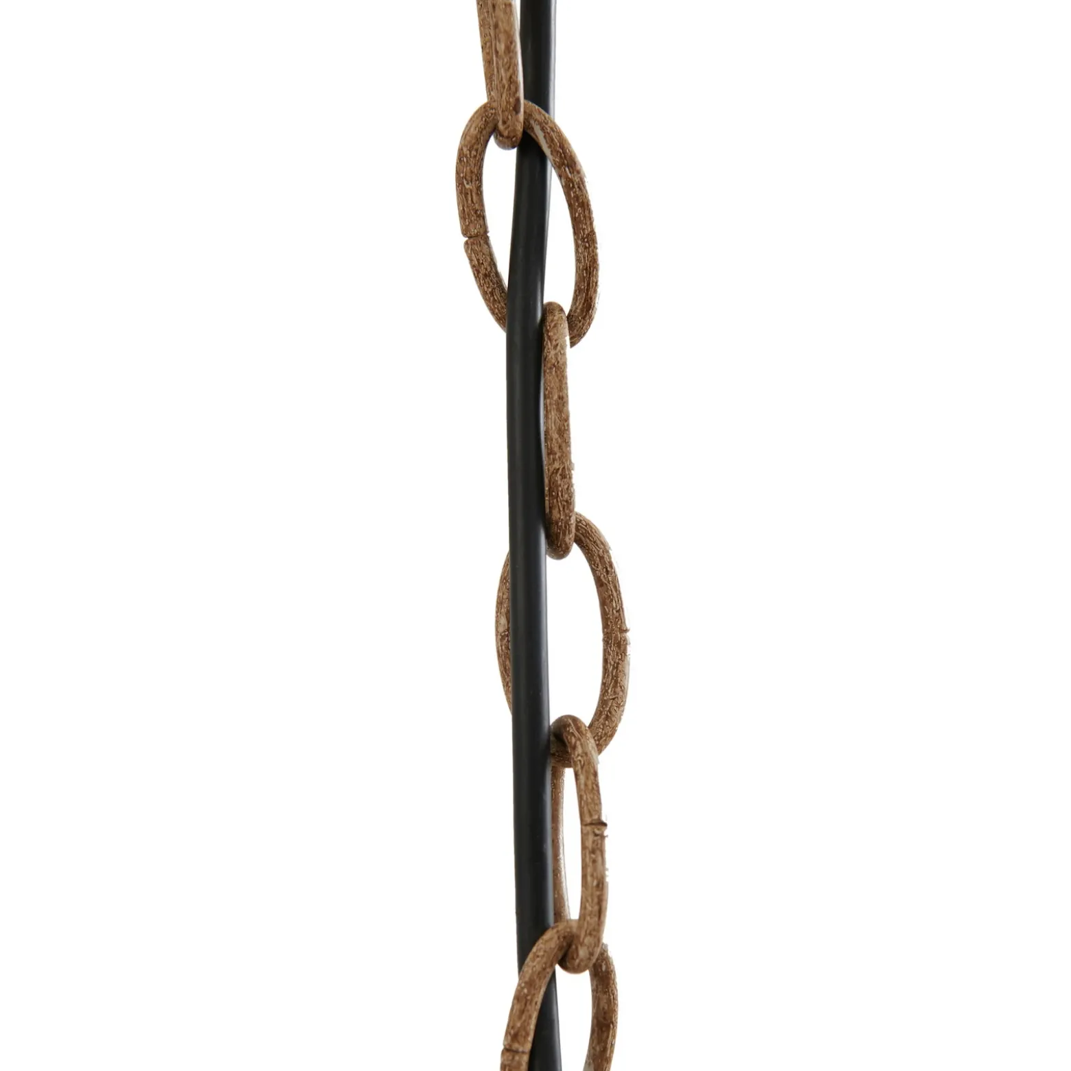 Lámpara colgante Fibi de Lindby, marrón, asta, 6 luces E14
