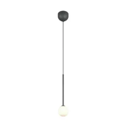 Lámpara colgante Firano, antracita, Ø 12 cm, metal