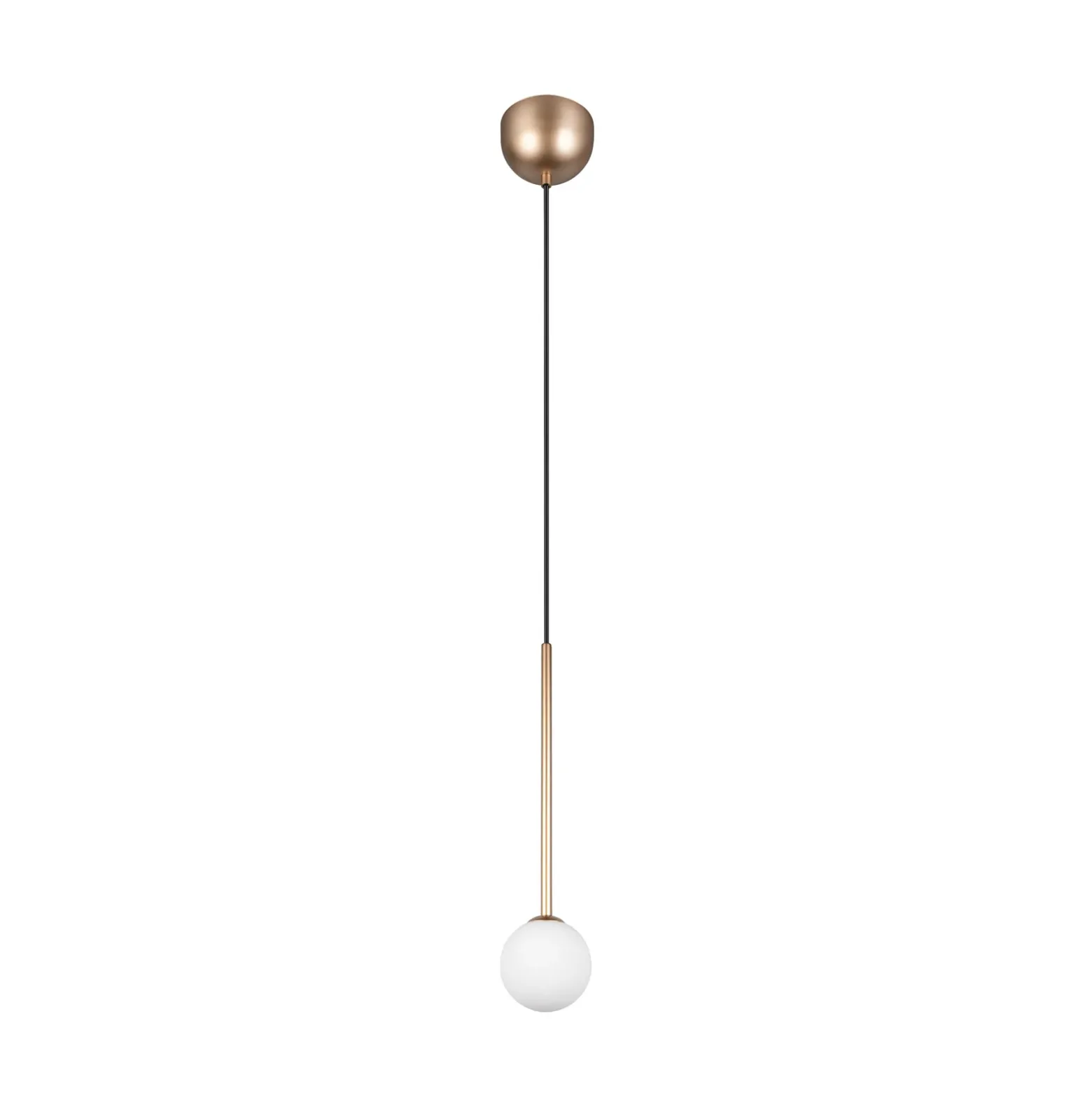 Lámpara colgante Firano, color dorado, Ø 12 cm, metal