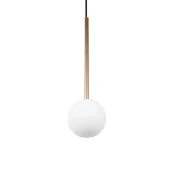 Lámpara colgante Firano, color dorado, Ø 12 cm, metal