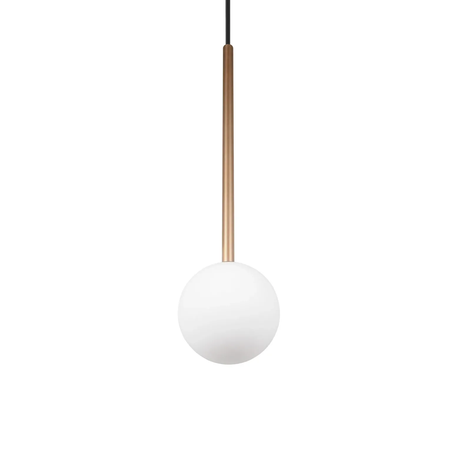 Lámpara colgante Firano, color dorado, Ø 12 cm, metal