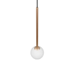 Lámpara colgante Firano, color dorado, Ø 12 cm, metal