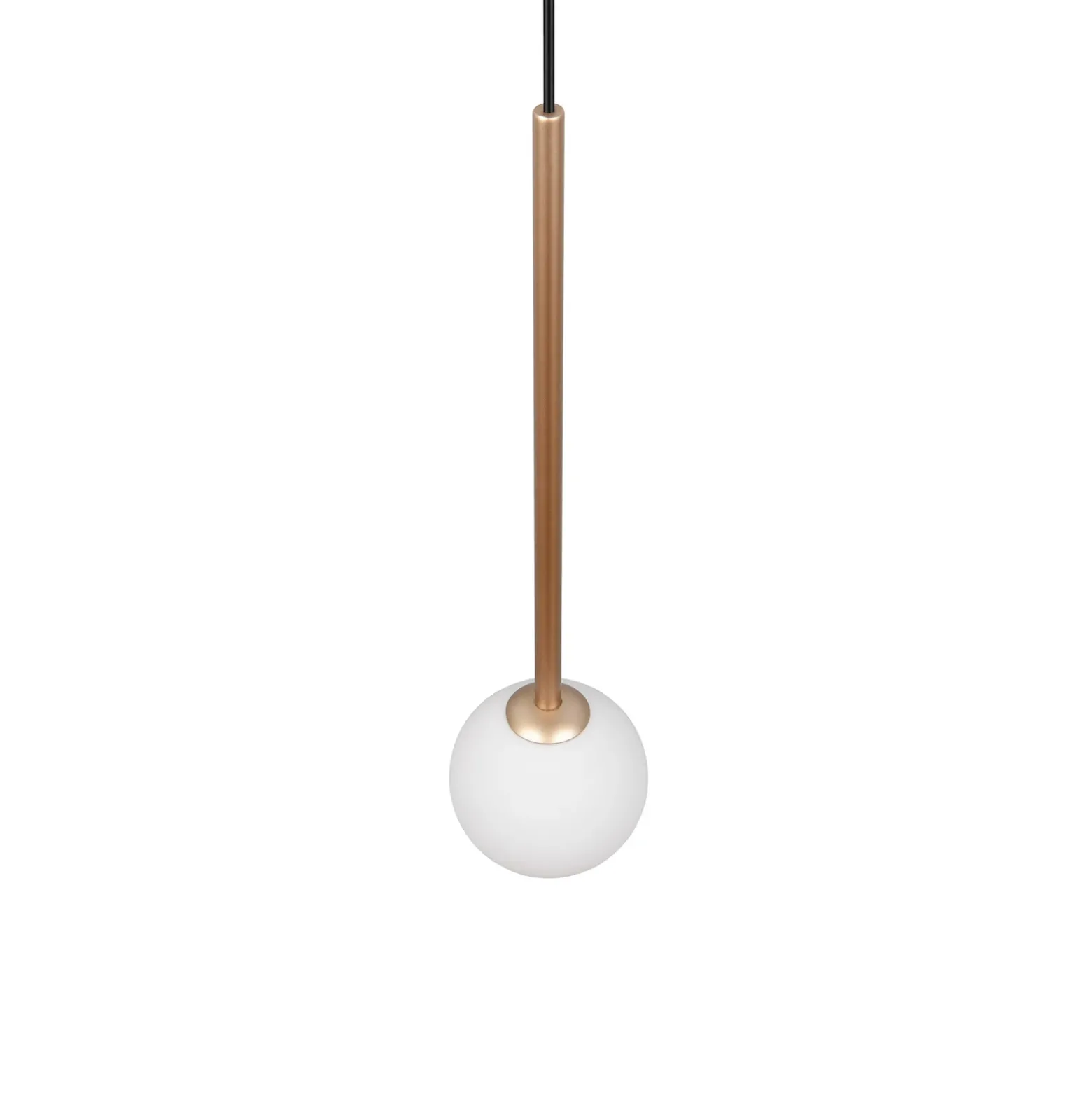 Lámpara colgante Firano, color dorado, Ø 12 cm, metal