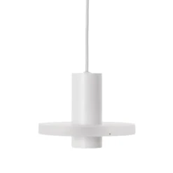 Lámpara colgante Flake de FRANDSEN, blanco mate, Ø 19 cm, enchufe