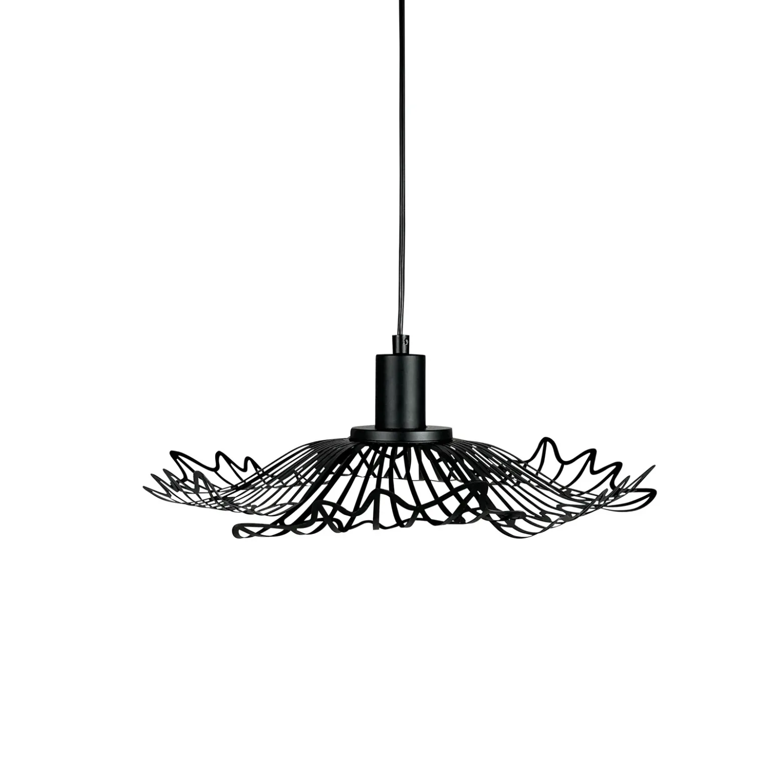 Lámpara colgante Flora de Dyberg Larsen, negro mate, Ø 40 cm, metal