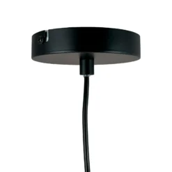 Lámpara colgante Flora de Dyberg Larsen, negro mate, Ø 40 cm, metal