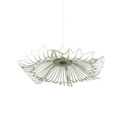 Lámpara colgante Flora de Dyberg Larsen, blanco perla, Ø 40 cm, metal