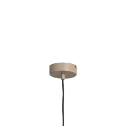 Lámpara colgante Form 4, beige, metal, 4 luces, forma cónica, casquillo E27