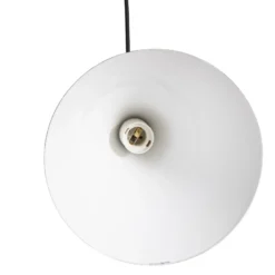 Lámpara colgante Form, negra, metal, Ø 24 cm, cónica, E27