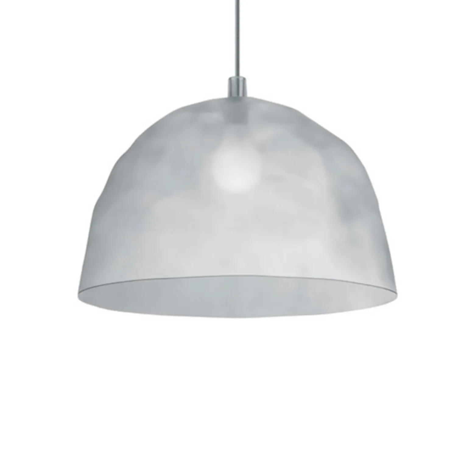 Lámpara colgante Foscarini Bump blanca esmerilada