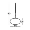Lámpara colgante Fretwork, cromo mate, metal, Ø 39 cm, E27