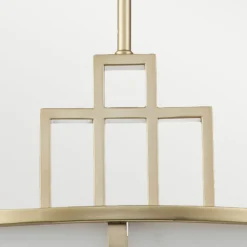 Lámpara colgante Fusion, latón natural