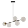 Lámpara colgante Gama 5, 5 luces, negro