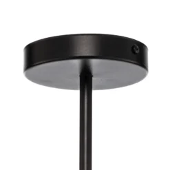 Lámpara colgante Gama 5, 5 luces, negro