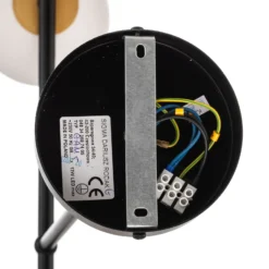 Lámpara colgante Gama 5, 5 luces, negro