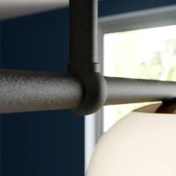 Lámpara colgante Gama 3, 3 luces, negro
