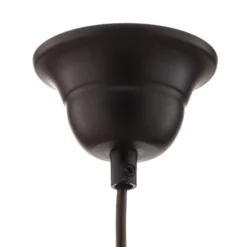 Lámpara colgante Garret I en marrón oscuro/cobre Ø 50 cm