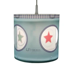 Lámpara colgante giratoria Lief para niños, azul