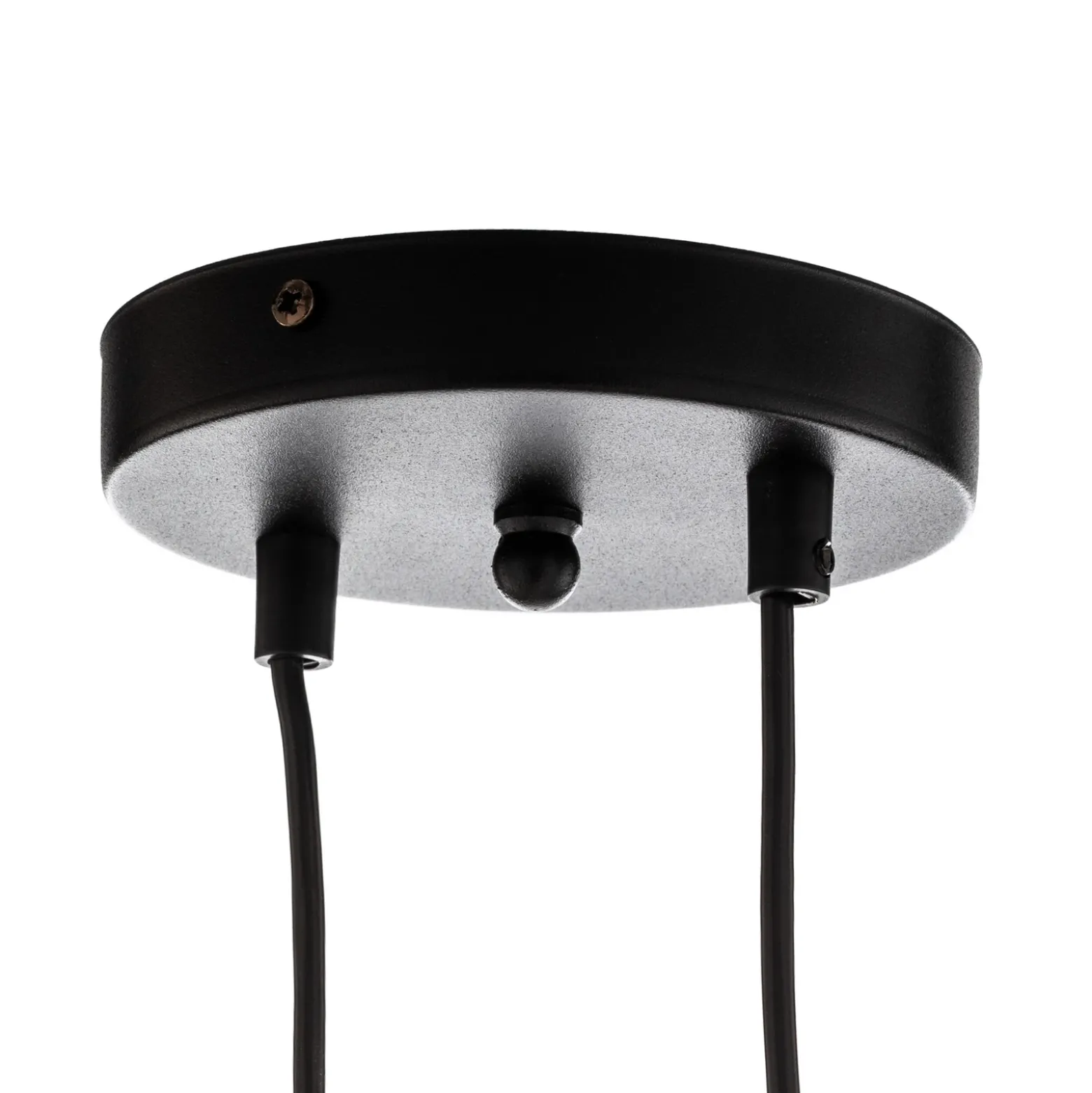Lámpara colgante Glassy, 8 luces, negro, ámbar, cristal, E14