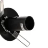 Lámpara colgante Glassy, 8 luces, negro, ámbar, cristal, E14