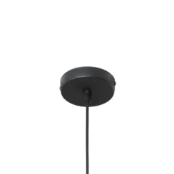 Lámpara colgante Glenora, negra, Ø 18 cm, metal, E27