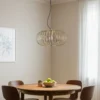 Lámpara colgante Globe, Ø 51 cm, color dorado, 1 luz, E27