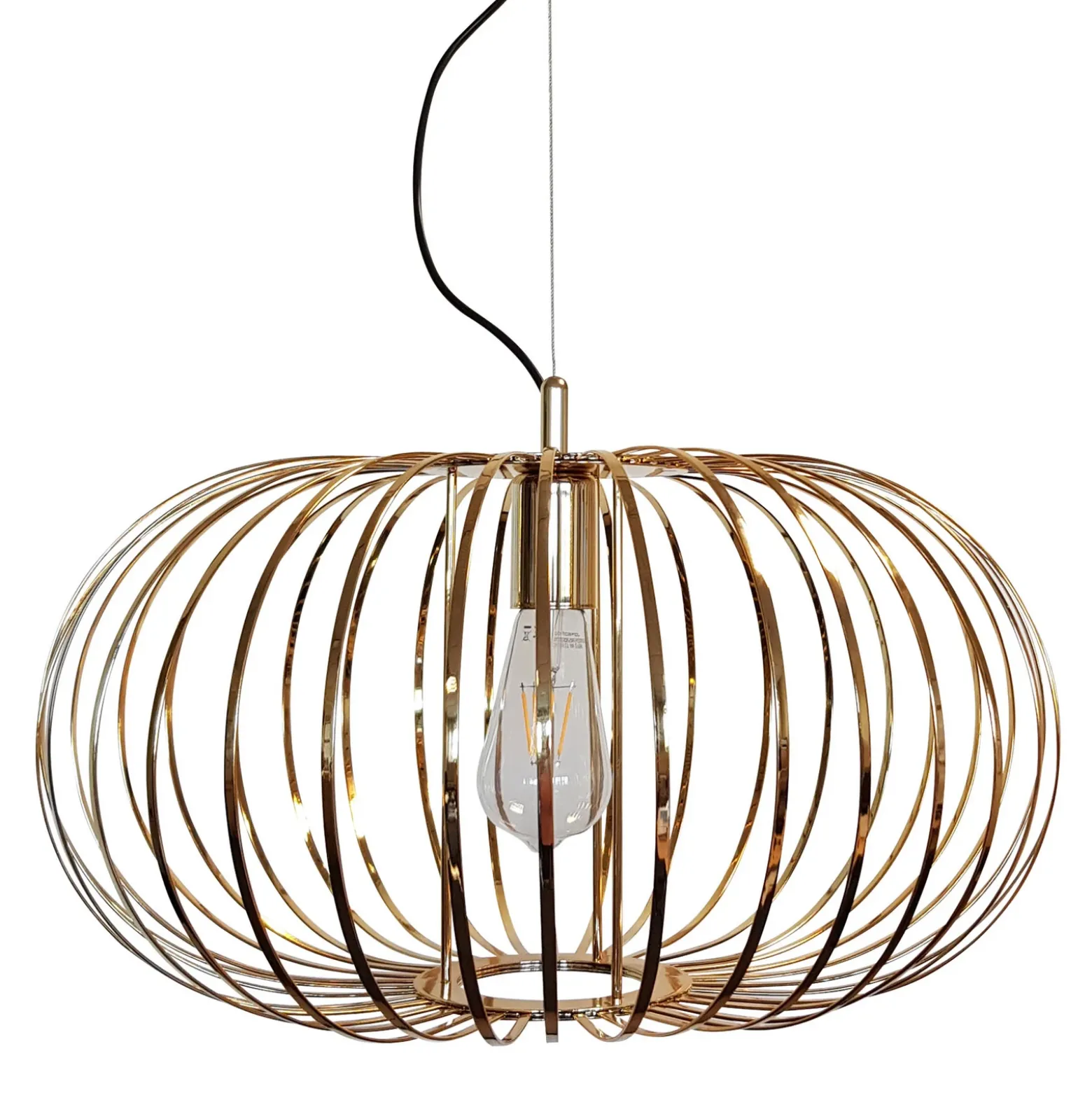 Lámpara colgante Globe, Ø 51 cm, color dorado, 1 luz, E27
