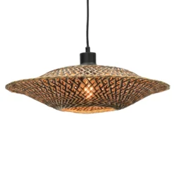 Lámpara colgante GOOD & MOJO Bali de bambú, Ø 44 cm