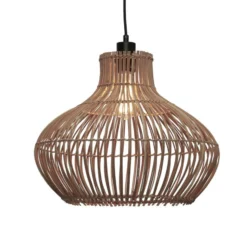 Lámpara colgante GOOD & MOJO Kalahari, Ø 42 cm, color natural, ratán, E27
