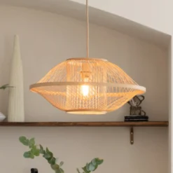 Lámpara colgante GOOD & MOJO Maui, color natural, Ø 50 cm, bambú, E27