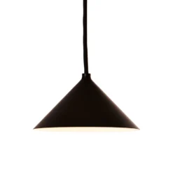 Lámpara colgante Grasp de FRANDSEN, negro mate, Ø 15 cm, enchufe