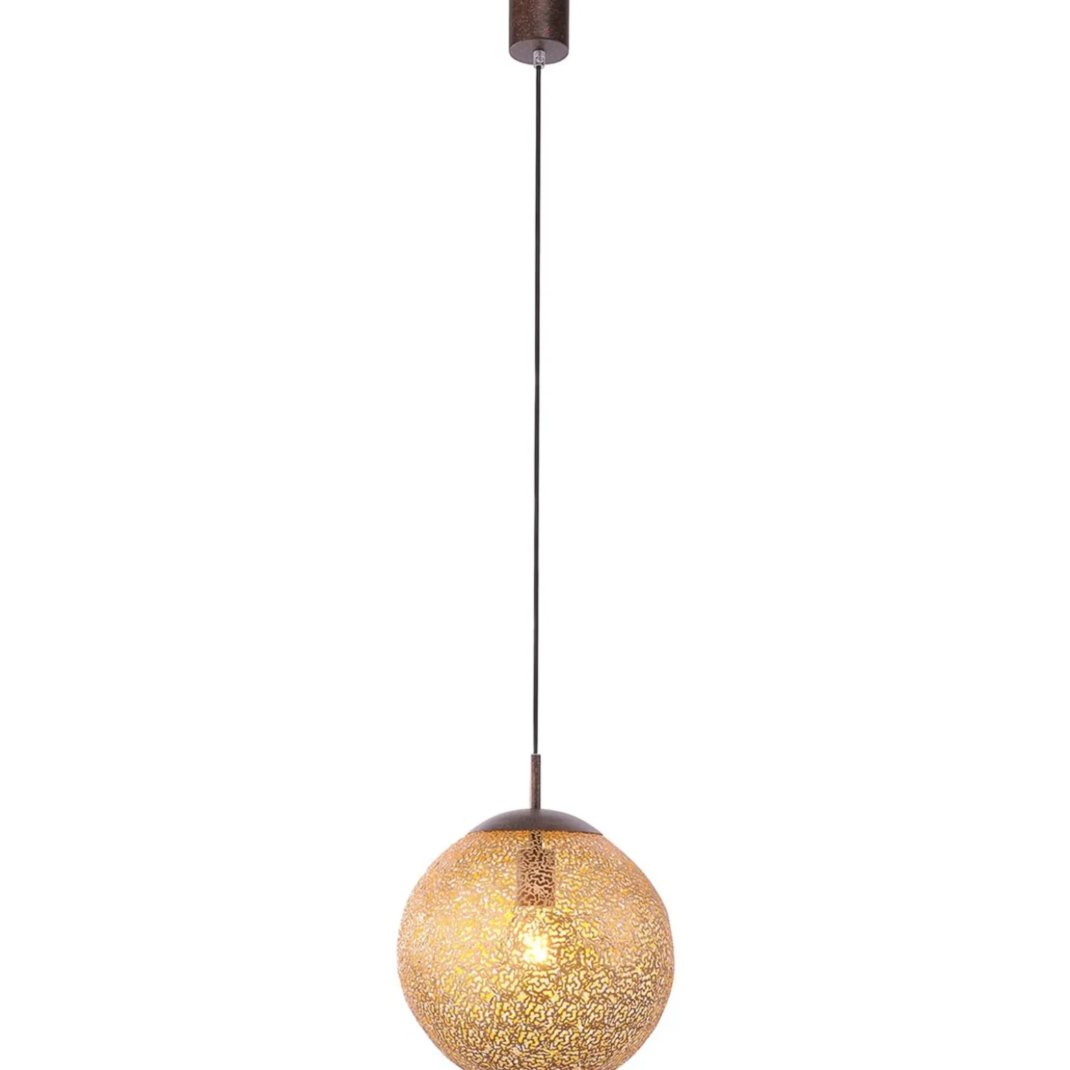 Lámpara colgante Greta de Paul Neuhaus, Ø 30 cm, color dorado, metal