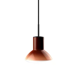 Lámpara colgante Grupa Onda, color melocotón, Ø 17 cm, cristal, GU10