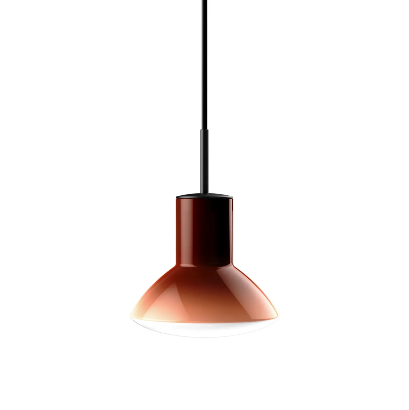 Lámpara colgante Grupa Onda, color melocotón, Ø 17 cm, cristal, GU10