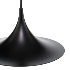 Lámpara colgante Gubi Semi, Ø 30 cm, negro