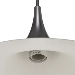 Lámpara colgante Gubi Semi, Ø 30 cm, negro