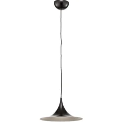Lámpara colgante Gubi Semi, Ø 30 cm, negro