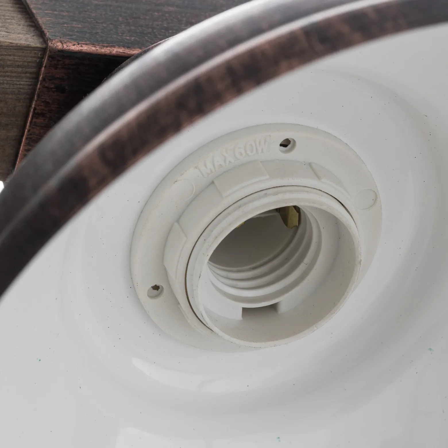 Lámpara colgante Hakon 3 luces marrón óxido/madera natural
