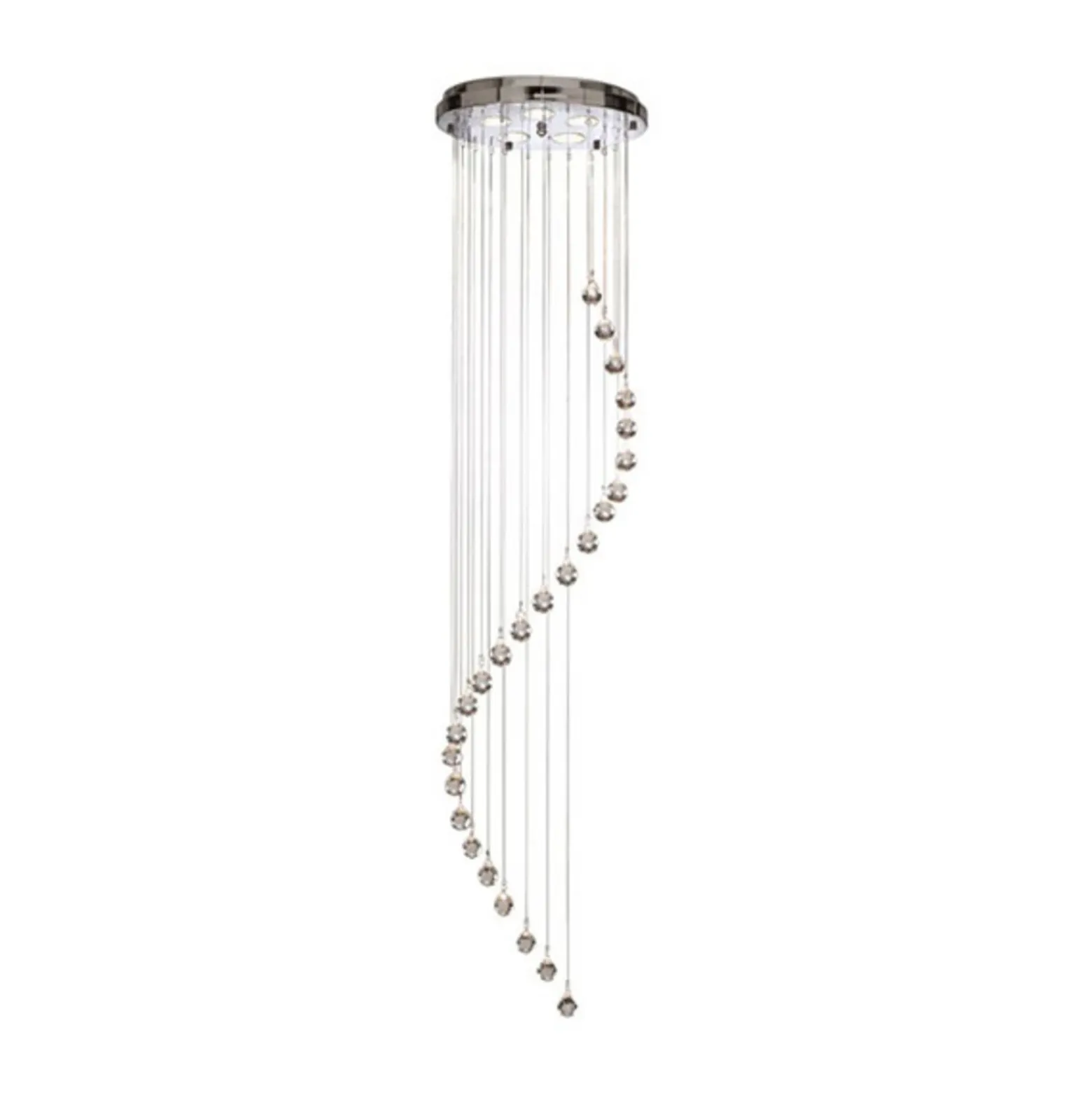 Lámpara colgante Hallway cortina de cristal 180 cm