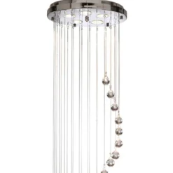 Lámpara colgante Hallway cortina de cristal 180 cm