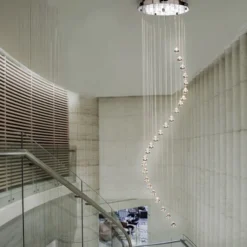 Lámpara colgante Hallway cortina de cristal 180 cm