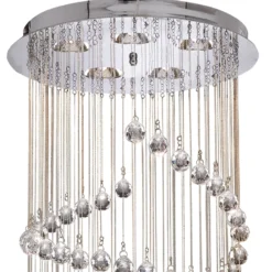 Lámpara colgante Hallway cristal de vidrio, 80 cm