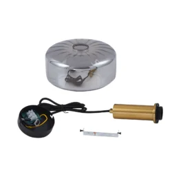 Lámpara colgante Hildur de Lindby, Ø 22 cm, 1 luz, gris humo, cristal