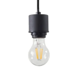 Lámpara colgante Hildur de Lindby, 4 luces, 115 cm, gris humo, cristal
