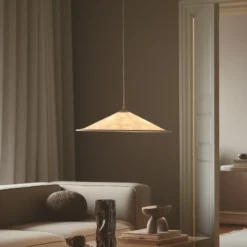 Lámpara colgante Hill 55, Ø 55 cm, Tyvek, blanco