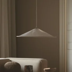 Lámpara colgante Hill 55, Ø 55 cm, Tyvek, blanco