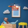 Lámpara colgante Hubert, el helicóptero volador