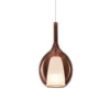 Lámpara colgante Ideal Lux Kalique 2, color cobre, Ø 18 cm