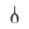 Lámpara colgante Ideal Lux Kalique 2, gris humo, Ø 18 cm