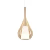 Lámpara colgante Ideal Lux Kalique 3, color ámbar, Ø 18 cm